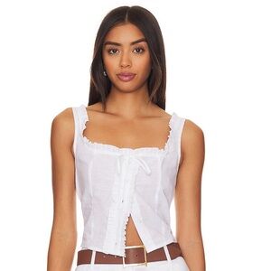 SNDYS cottage top in white